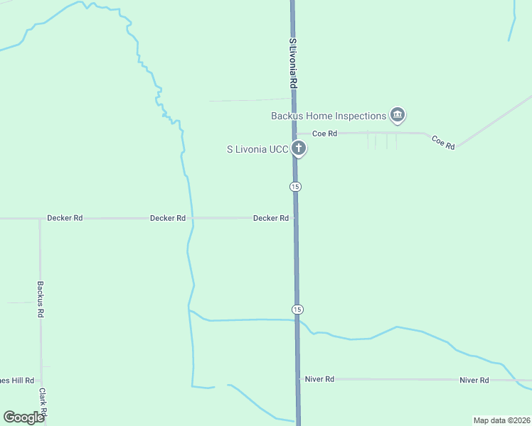 map of restaurants, bars, coffee shops, grocery stores, and more near 6327 Decker Road in Livonia