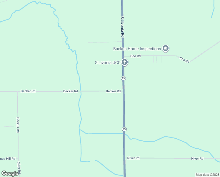 map of restaurants, bars, coffee shops, grocery stores, and more near 6327 Decker Road in Livonia