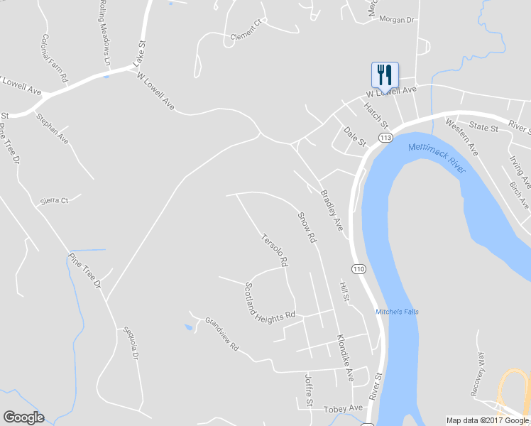 map of restaurants, bars, coffee shops, grocery stores, and more near 77 Snow Road in Haverhill