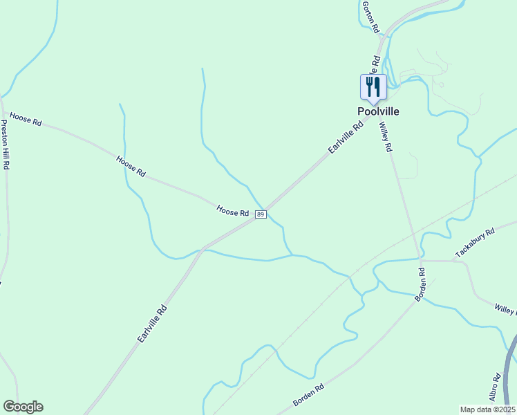 map of restaurants, bars, coffee shops, grocery stores, and more near 7290 Hoose Road in Earlville