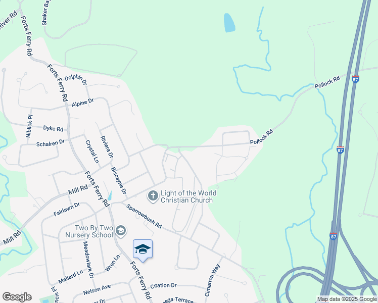 map of restaurants, bars, coffee shops, grocery stores, and more near 33 Oxford Dr in Latham