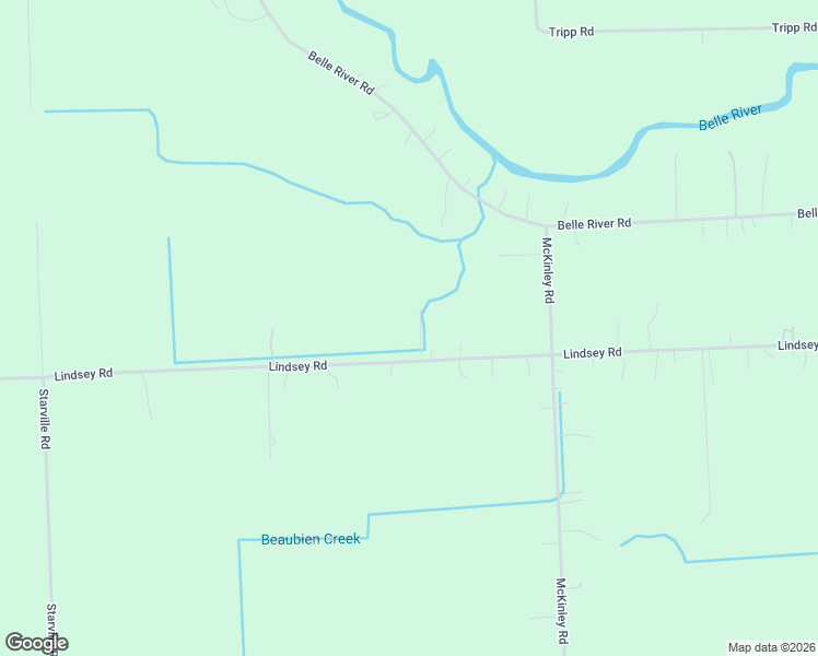 map of restaurants, bars, coffee shops, grocery stores, and more near 6650 Lindsey Road in China Township