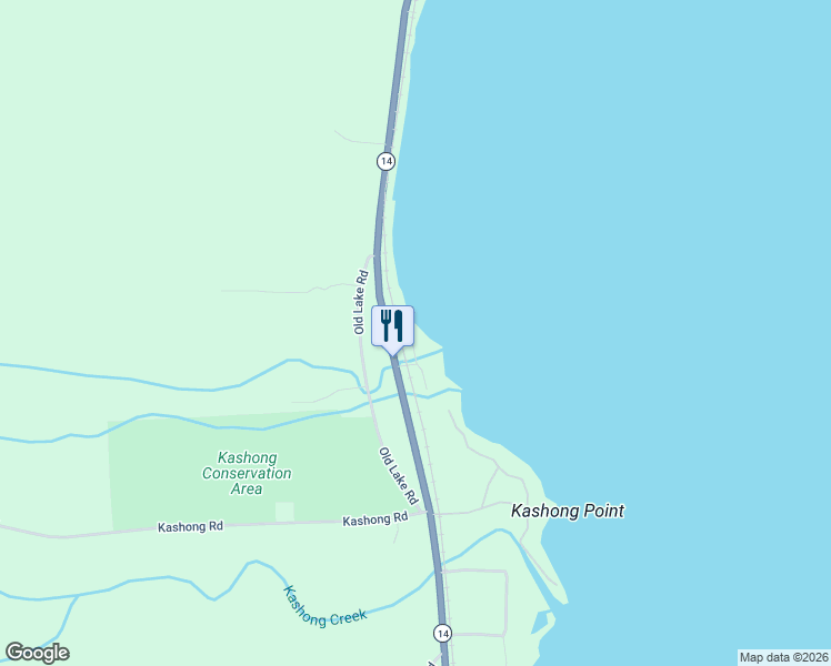 map of restaurants, bars, coffee shops, grocery stores, and more near 5249 North Kashong Point in Geneva