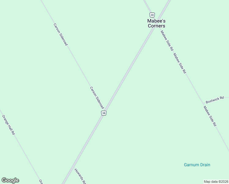 map of restaurants, bars, coffee shops, grocery stores, and more near 462 Regional Road 38 in Tillsonburg