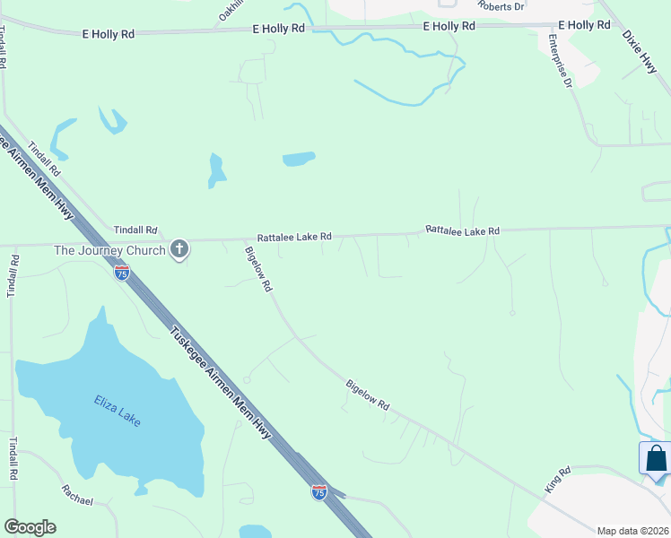 map of restaurants, bars, coffee shops, grocery stores, and more near 11143 Rattalee Lake Road in Oakland County