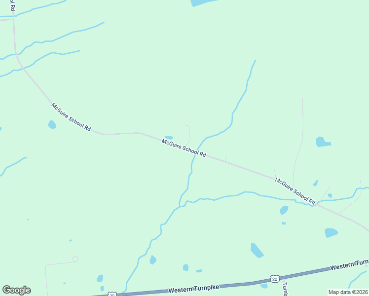 map of restaurants, bars, coffee shops, grocery stores, and more near McGuire School Road in Schenectady County