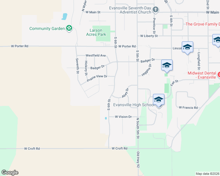 map of restaurants, bars, coffee shops, grocery stores, and more near 607 Emmanuel Court in Evansville