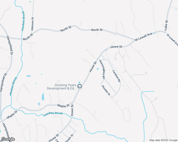 map of restaurants, bars, coffee shops, grocery stores, and more near 446 Howe Street in Methuen