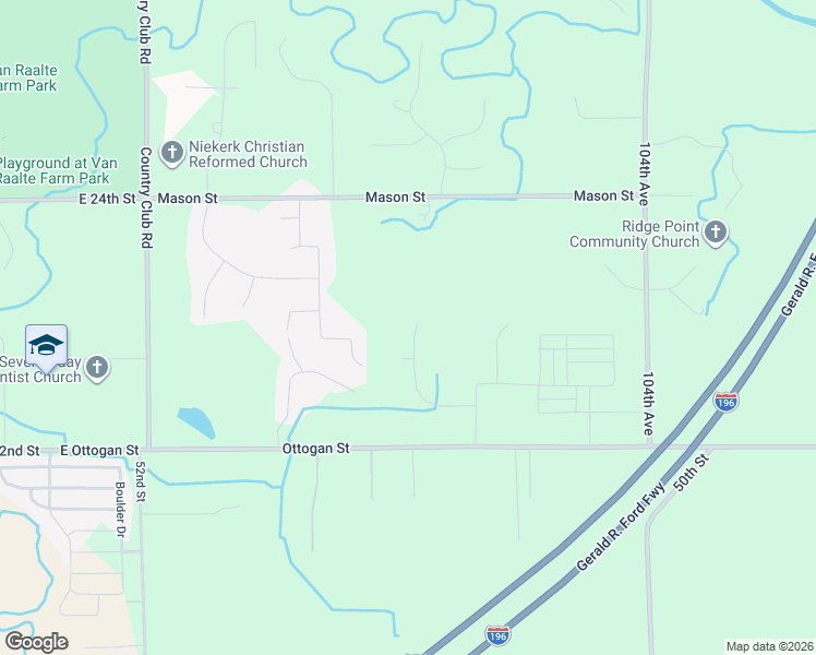 map of restaurants, bars, coffee shops, grocery stores, and more near 10883 Brees Way in Holland