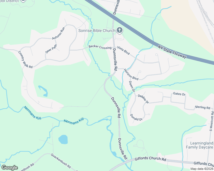 map of restaurants, bars, coffee shops, grocery stores, and more near 712 Dunnsville Road in Schenectady