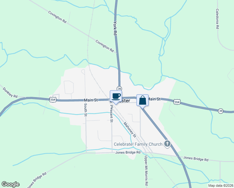 map of restaurants, bars, coffee shops, grocery stores, and more near in Leicester