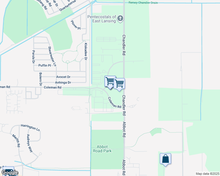 map of restaurants, bars, coffee shops, grocery stores, and more near in Bath Township