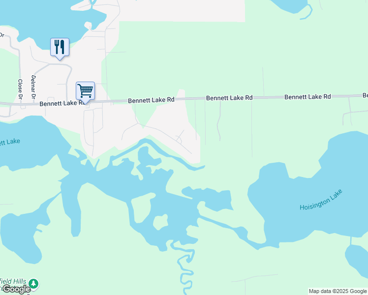 map of restaurants, bars, coffee shops, grocery stores, and more near 11257 Katrine Drive in Fenton