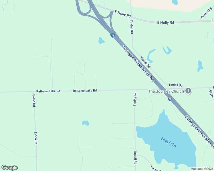 map of restaurants, bars, coffee shops, grocery stores, and more near 12160 Rattalee Lake Road in Springfield Township