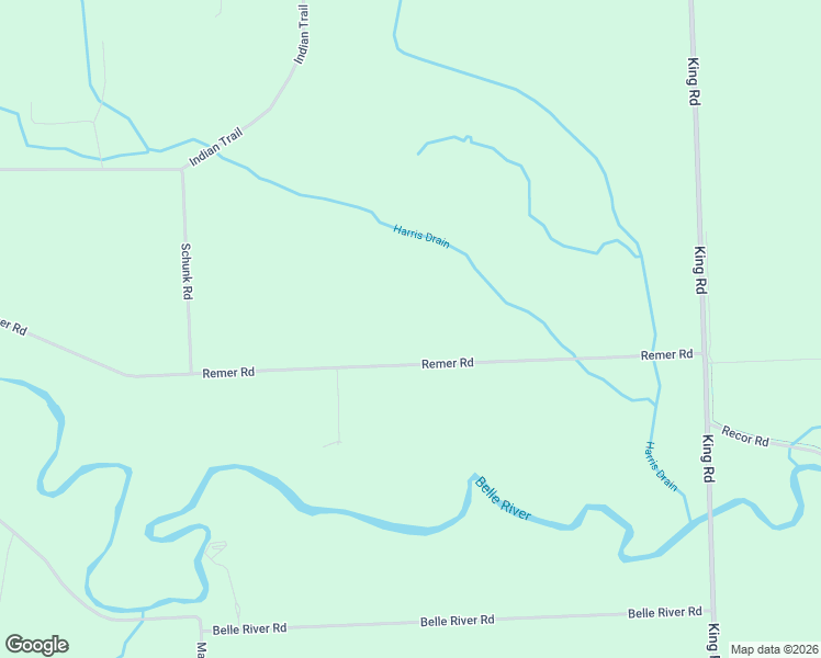 map of restaurants, bars, coffee shops, grocery stores, and more near 5300 Remer Road in China Township