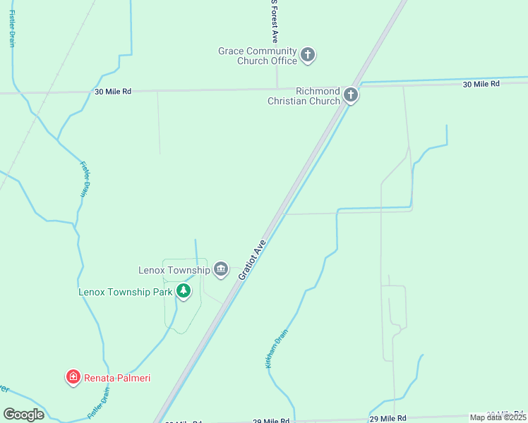 map of restaurants, bars, coffee shops, grocery stores, and more near 64245 Gratiot Avenue in New Haven