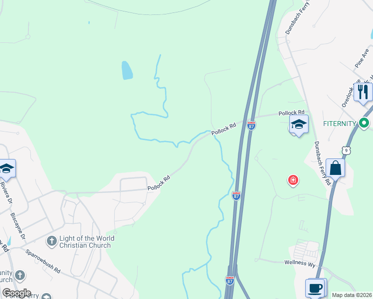 map of restaurants, bars, coffee shops, grocery stores, and more near 98 Pollock Road in Latham