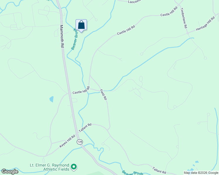 map of restaurants, bars, coffee shops, grocery stores, and more near 7 Field Road in Windham