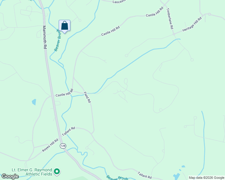map of restaurants, bars, coffee shops, grocery stores, and more near 9-99 Field Road in Windham