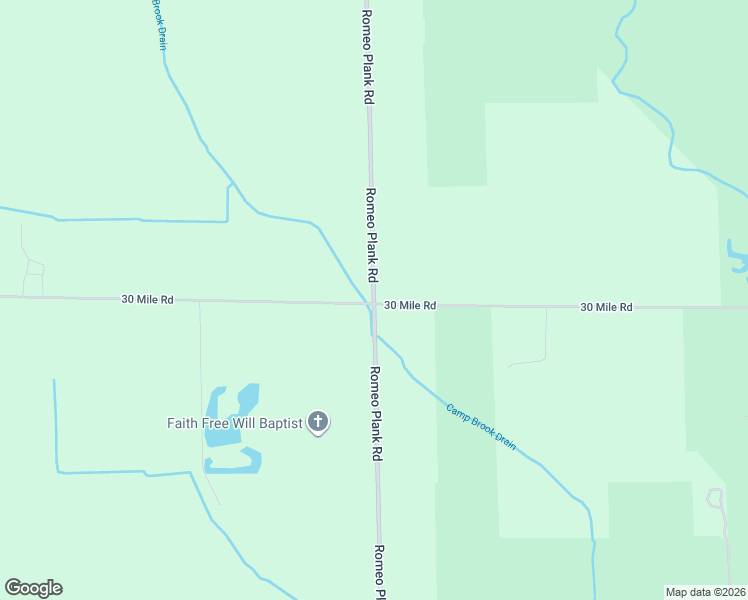 map of restaurants, bars, coffee shops, grocery stores, and more near 65001 Romeo Plank Road in Ray