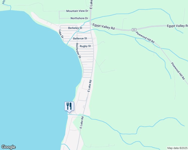 map of restaurants, bars, coffee shops, grocery stores, and more near 8474 Amherst Street in Honeoye