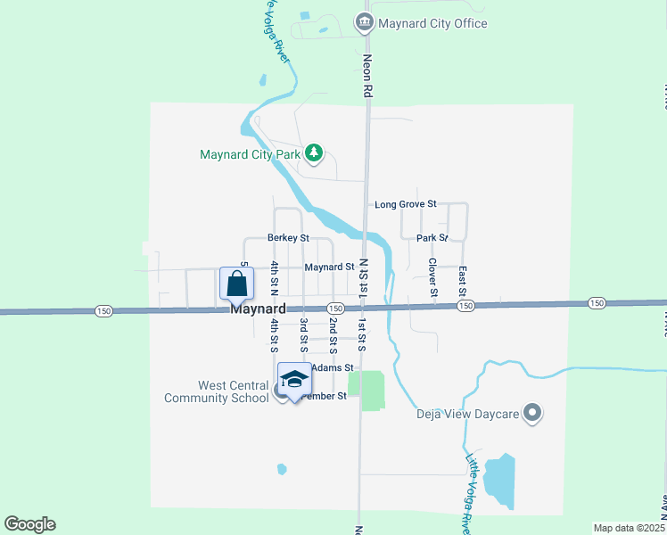 map of restaurants, bars, coffee shops, grocery stores, and more near 200 Maynard Street in Maynard