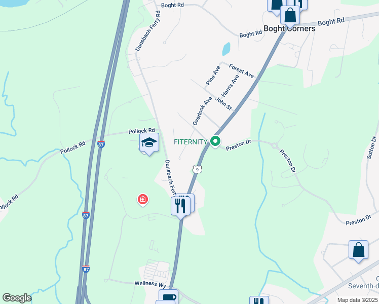 map of restaurants, bars, coffee shops, grocery stores, and more near 15 Murray Avenue in Cohoes