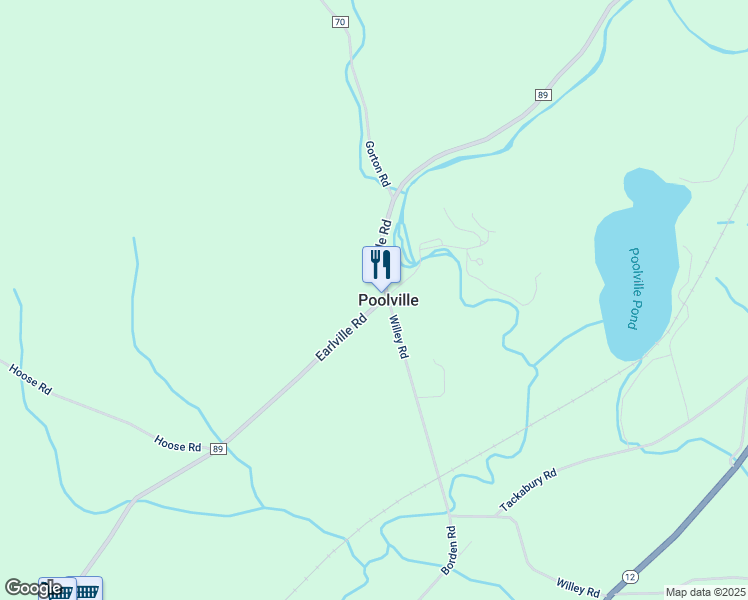 map of restaurants, bars, coffee shops, grocery stores, and more near 1243 Earlville Road in Poolville