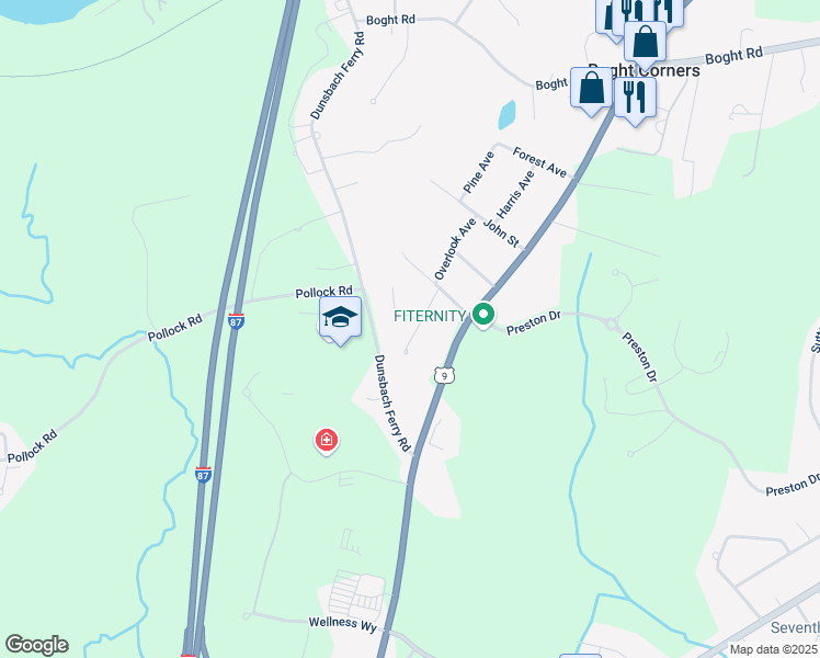 map of restaurants, bars, coffee shops, grocery stores, and more near 15 Murray Avenue in Cohoes