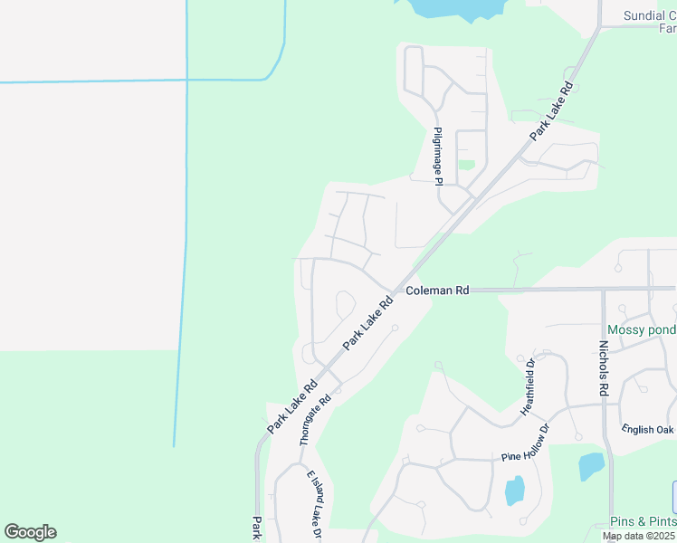 map of restaurants, bars, coffee shops, grocery stores, and more near 5860 Coleman Road in East Lansing