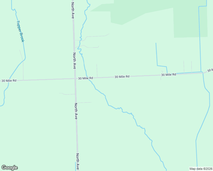 map of restaurants, bars, coffee shops, grocery stores, and more near 23420 30 Mile Road in Ray