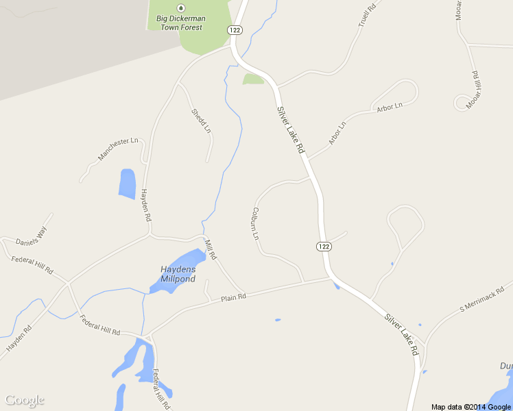 map of restaurants, bars, coffee shops, grocery stores, and more near 39 Colburn Lane in Hollis