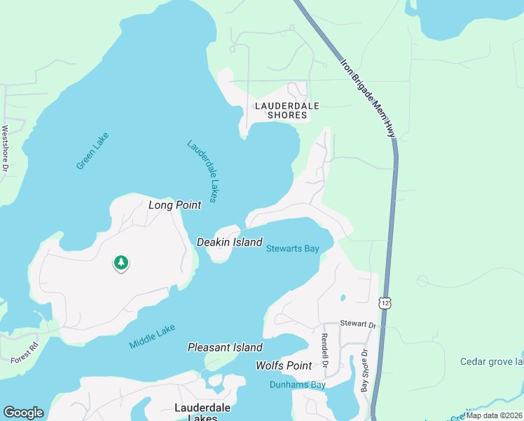 map of restaurants, bars, coffee shops, grocery stores, and more near 5301 Lauderdale Drive in Elkhorn