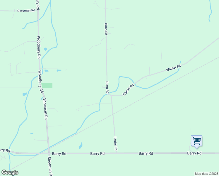 map of restaurants, bars, coffee shops, grocery stores, and more near 14961 Dunn Road in Shiawassee County