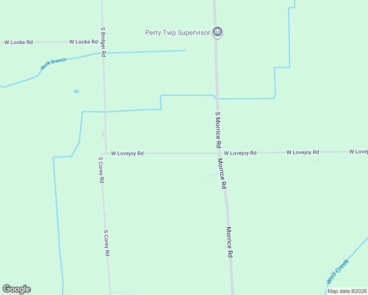 map of restaurants, bars, coffee shops, grocery stores, and more near 1058 West Lovejoy Road in Perry