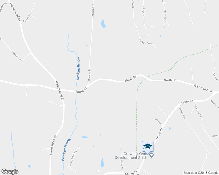 map of restaurants, bars, coffee shops, grocery stores, and more near 48 North Street in Methuen