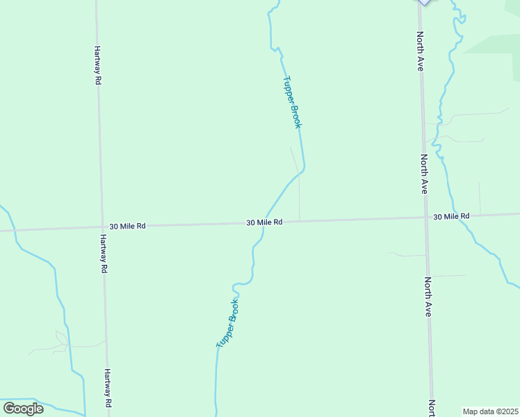 map of restaurants, bars, coffee shops, grocery stores, and more near 22401 30 Mile Road in Ray
