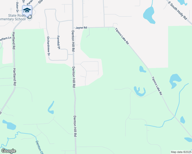 map of restaurants, bars, coffee shops, grocery stores, and more near 11309 Greenview Drive in Fenton