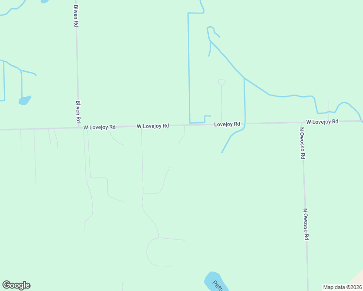 map of restaurants, bars, coffee shops, grocery stores, and more near 6521 Lovejoy Road in Byron