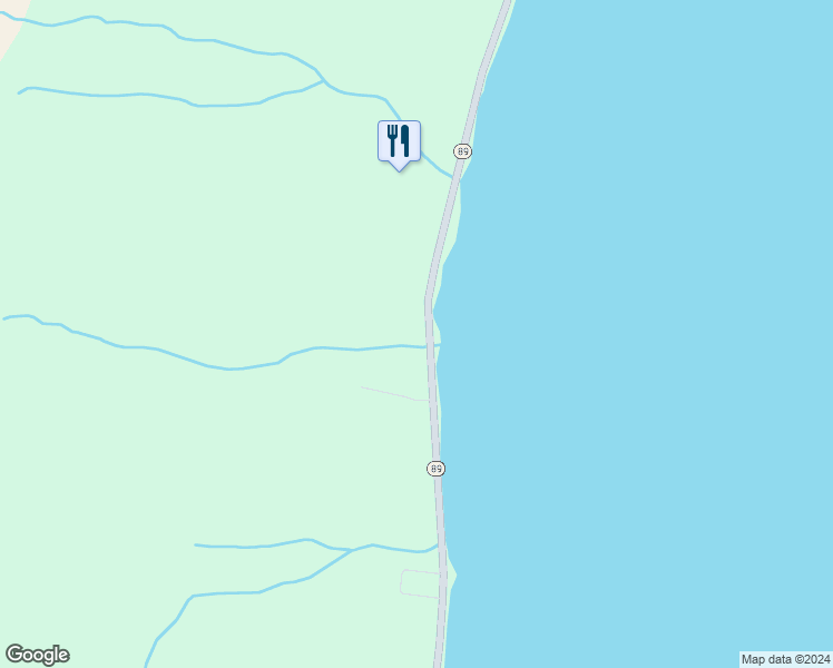 map of restaurants, bars, coffee shops, grocery stores, and more near 5010-5140 Highway 89 in Romulus