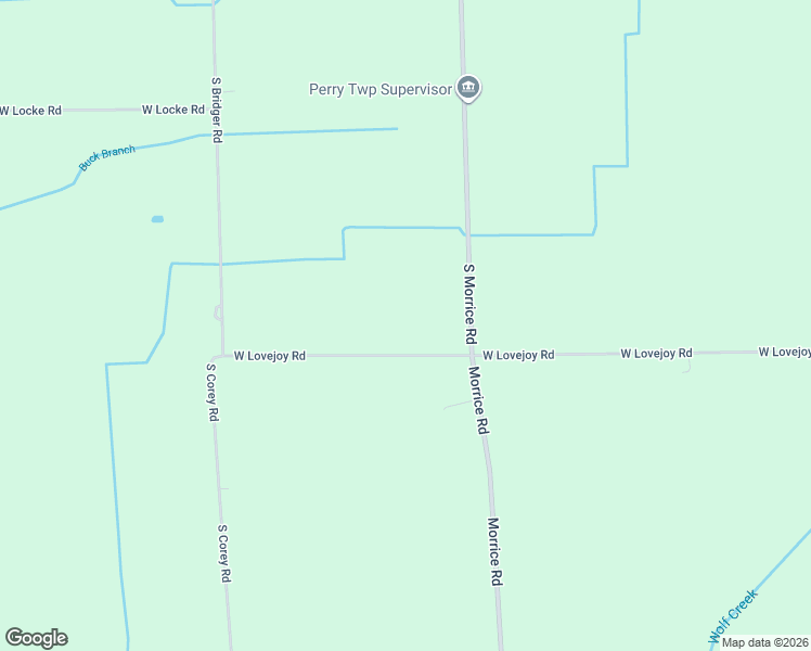 map of restaurants, bars, coffee shops, grocery stores, and more near 1058 West Lovejoy Road in Perry