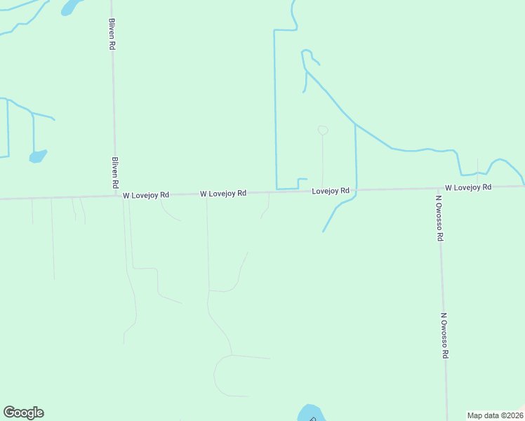 map of restaurants, bars, coffee shops, grocery stores, and more near 6521 Lovejoy Road in Byron