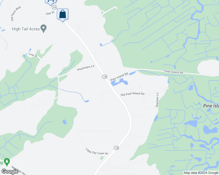 map of restaurants, bars, coffee shops, grocery stores, and more near 189 High Road in Newbury