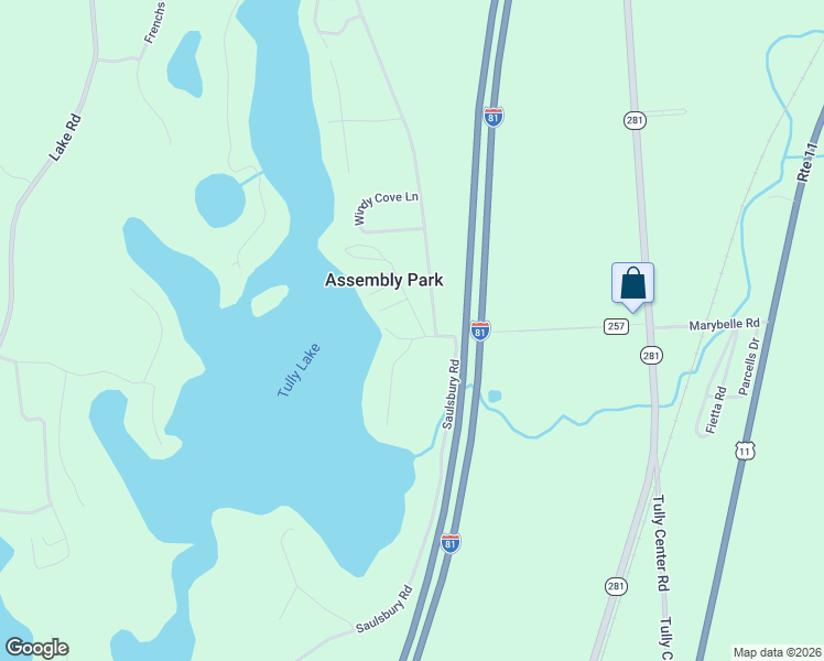 map of restaurants, bars, coffee shops, grocery stores, and more near 5629 Tully Lakeview Lane in Tully