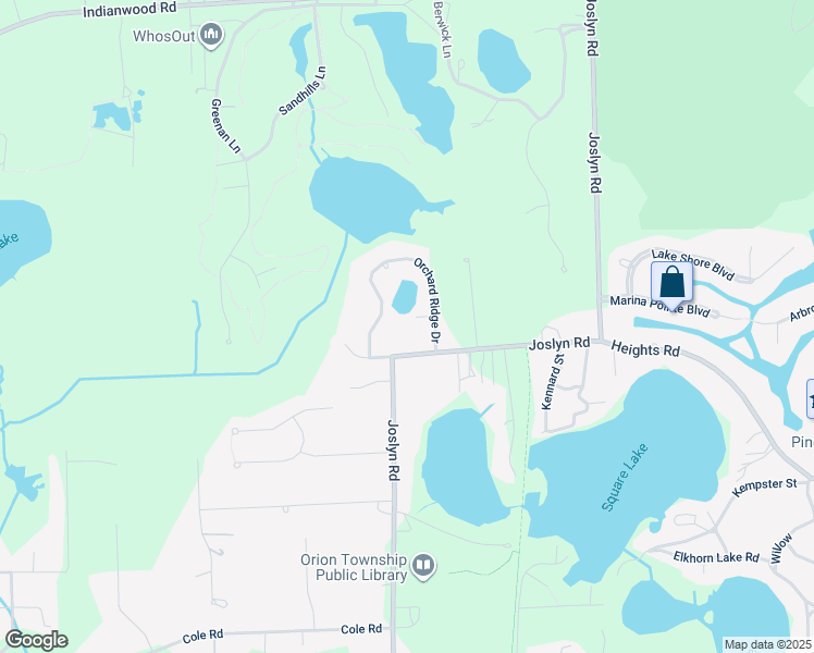 map of restaurants, bars, coffee shops, grocery stores, and more near 1859 Lonesome Lake Court in Orion charter Township