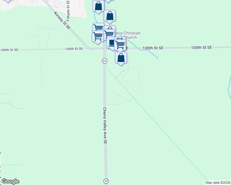 map of restaurants, bars, coffee shops, grocery stores, and more near 10115 South Crossroads Circle Southeast in Caledonia