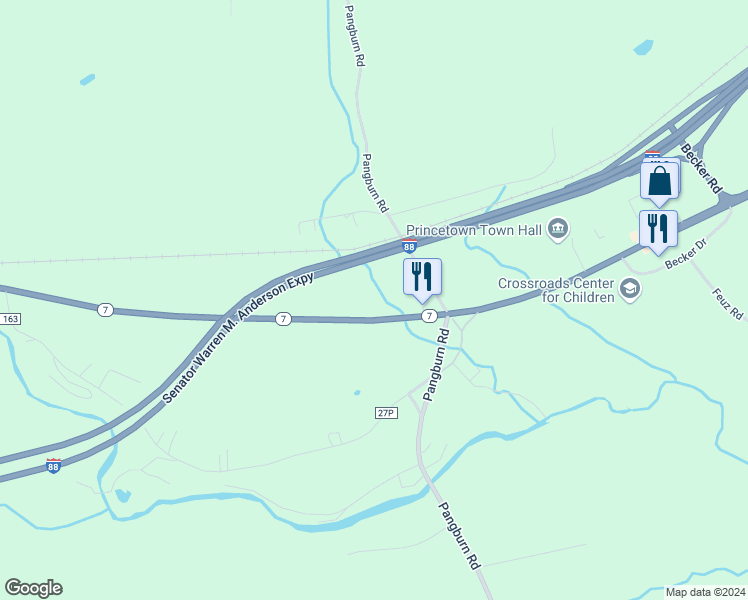 map of restaurants, bars, coffee shops, grocery stores, and more near 1810-1812 Duanesburg Road in Duanesburg