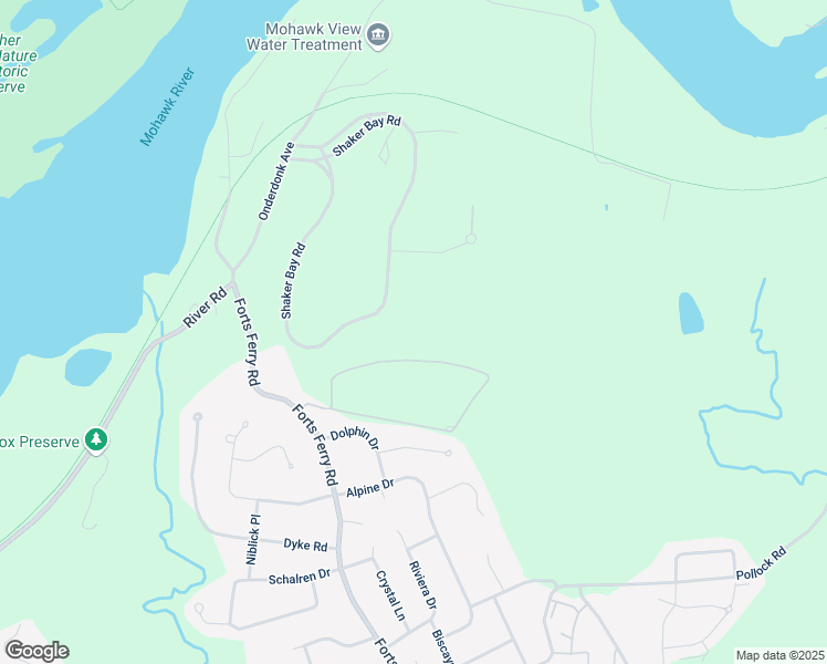 map of restaurants, bars, coffee shops, grocery stores, and more near 21 Shaker Bay Road in Latham