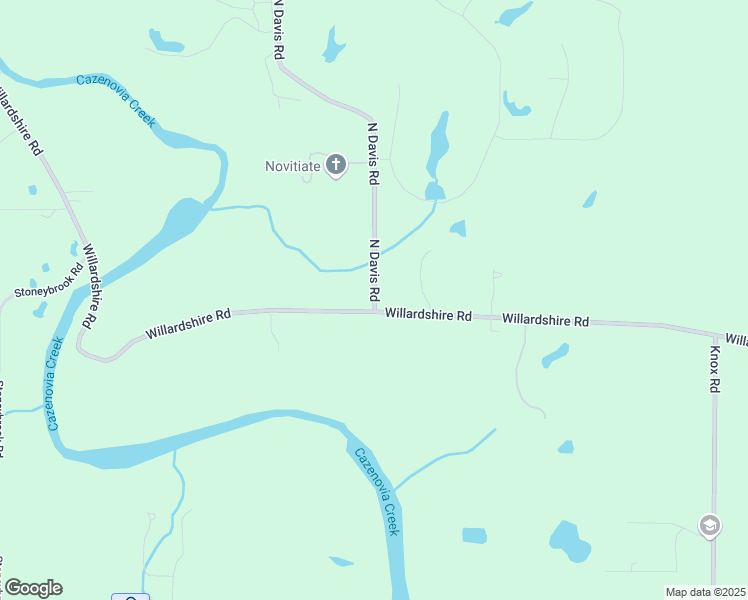 map of restaurants, bars, coffee shops, grocery stores, and more near 1875 North Davis Road in East Aurora