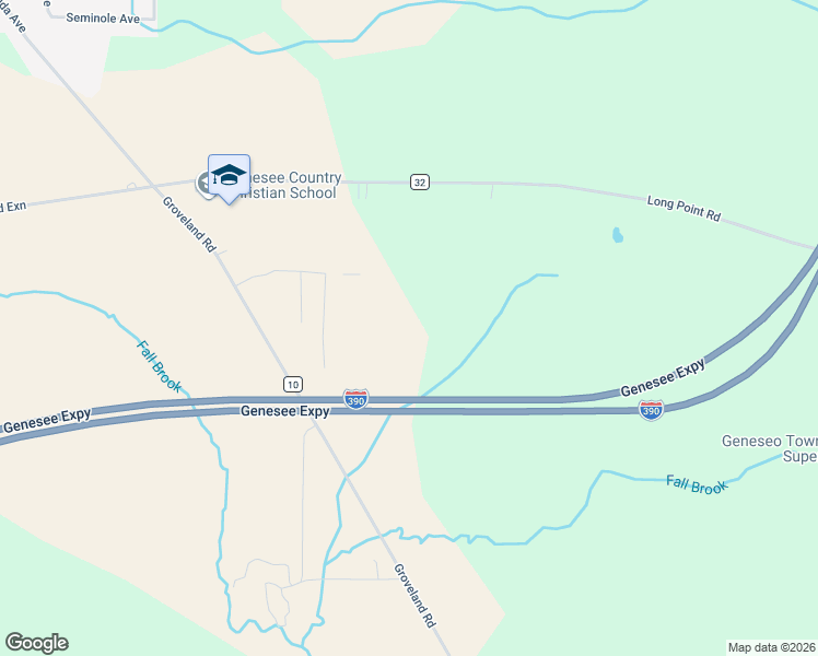 map of restaurants, bars, coffee shops, grocery stores, and more near 4183 Rockwall Drive in Geneseo